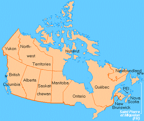 Canada map