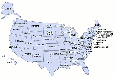 USA map